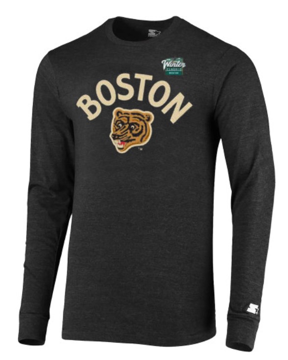 Men's Boston Bruins Black Winter Classic Half Time Long Sleeve T-Shirt